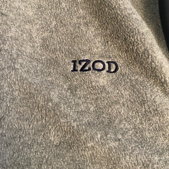 IZOD GRAY FLEECE ZIP FRONT VEST MEN’S SIZE XL - Picture 6 of 6